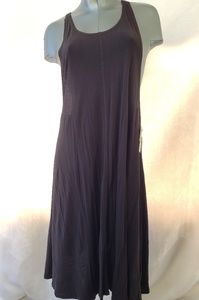 Volcom Sz L 14 Black Solo Trip Racerback Dress New
